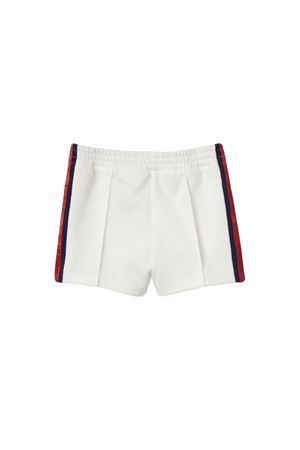 white cotton shorts GUCCI KIDS | 808709XJGNR9799